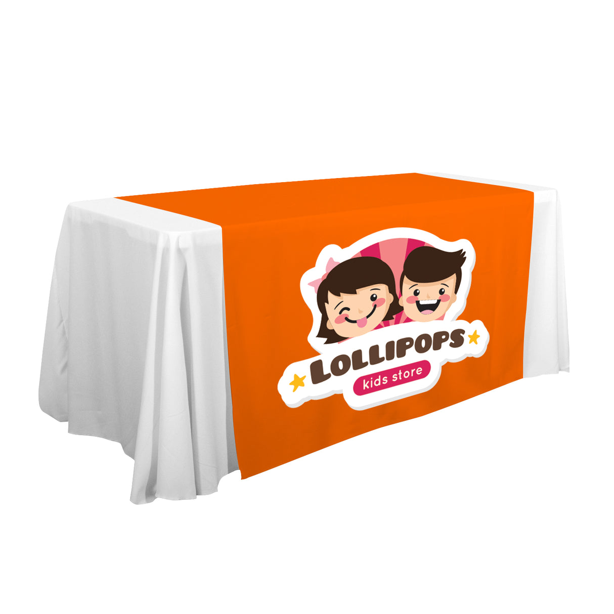 57" LazerLine Table Runner Full-Color Front Only