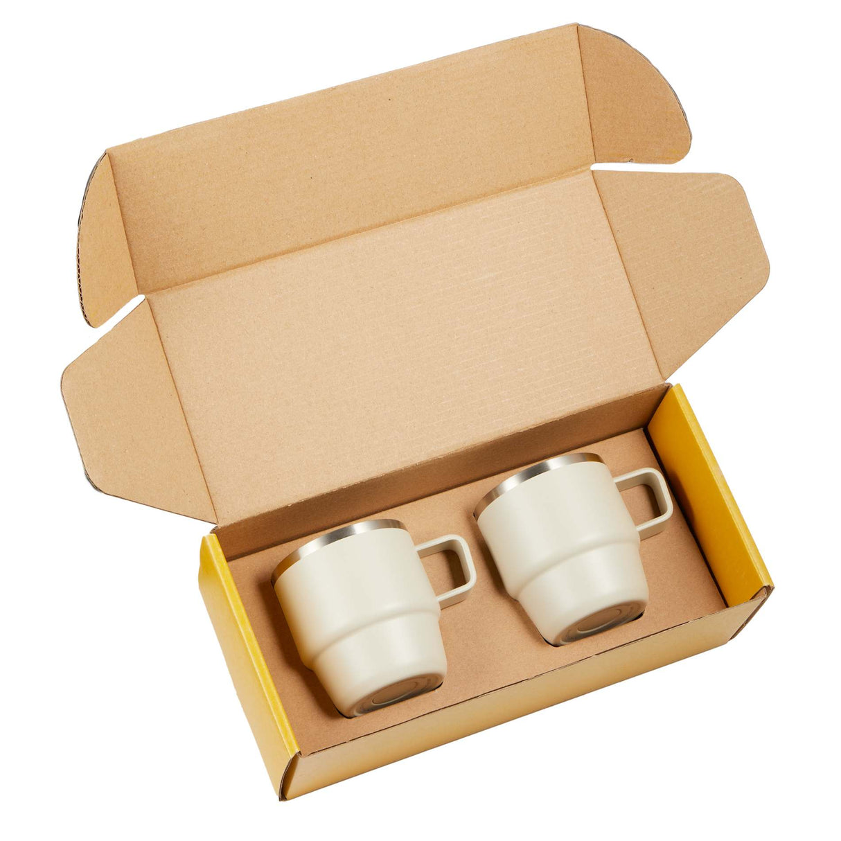 Doppio Stackable Recycled Mug Set 6oz