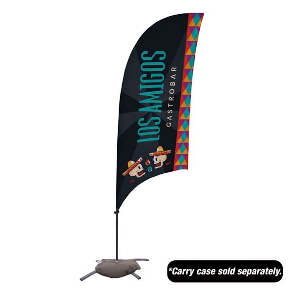 7.5' Value Razor Sail Sign Kit (Single-Sided with Cross Base)
