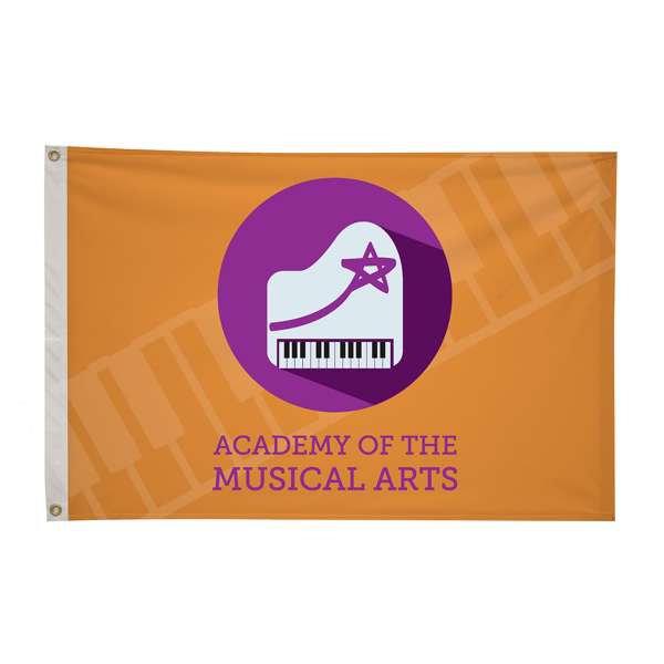 2'x3' Nylon Flag single sided