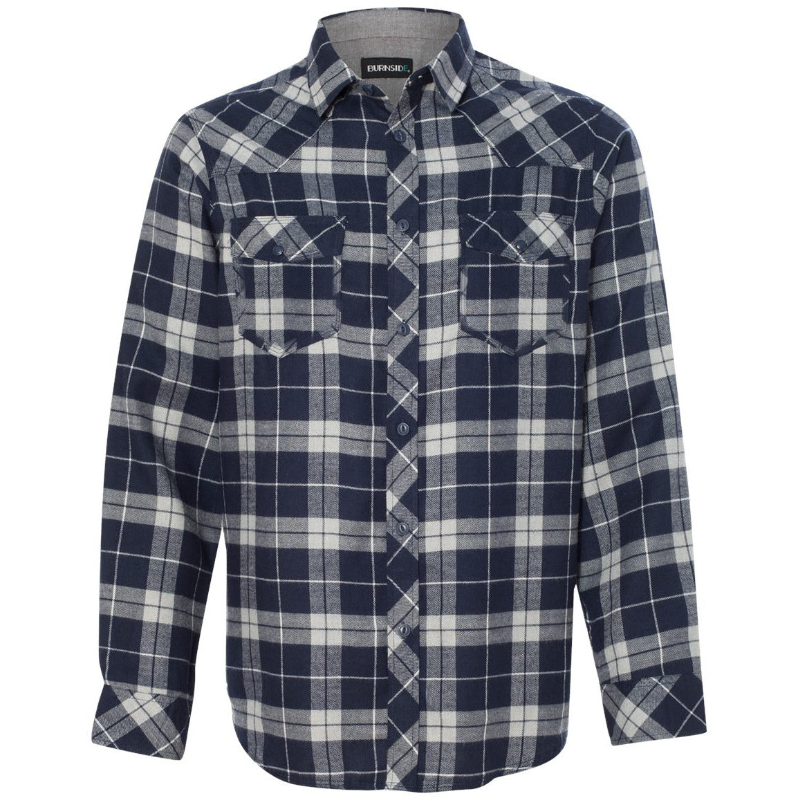 Burnside Men's Yarn-Dyed Flannel Shirt