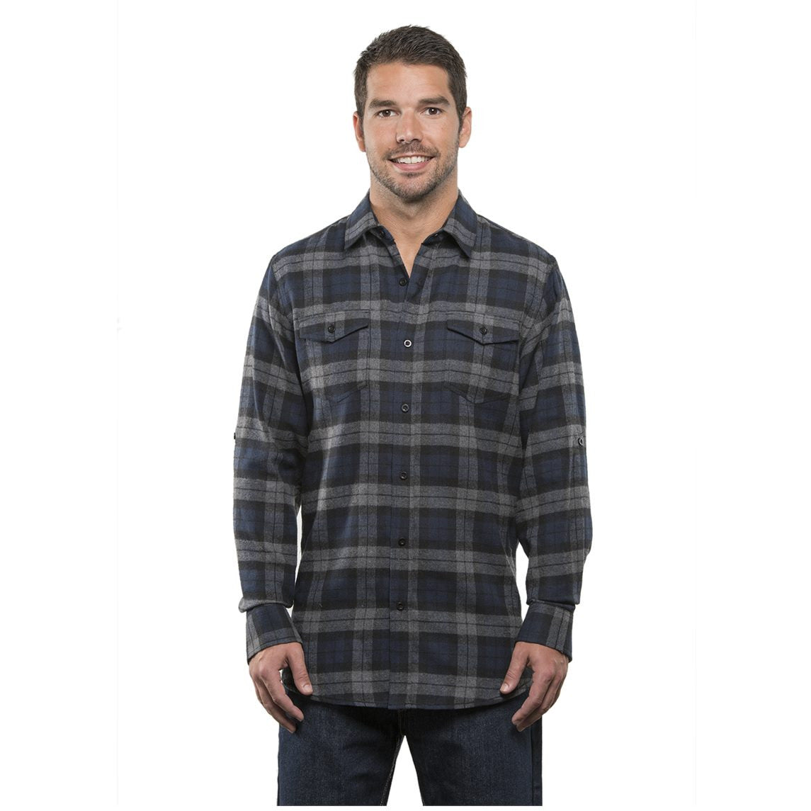 Burnside Men's Yarn-Dyed Flannel Shirt