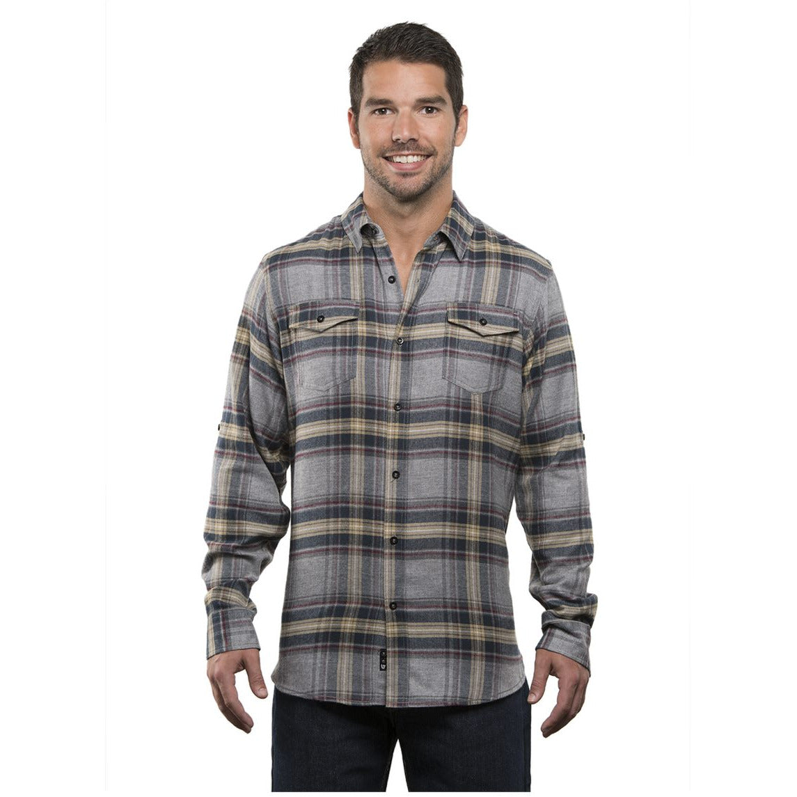 Burnside Men's Yarn-Dyed Flannel Shirt
