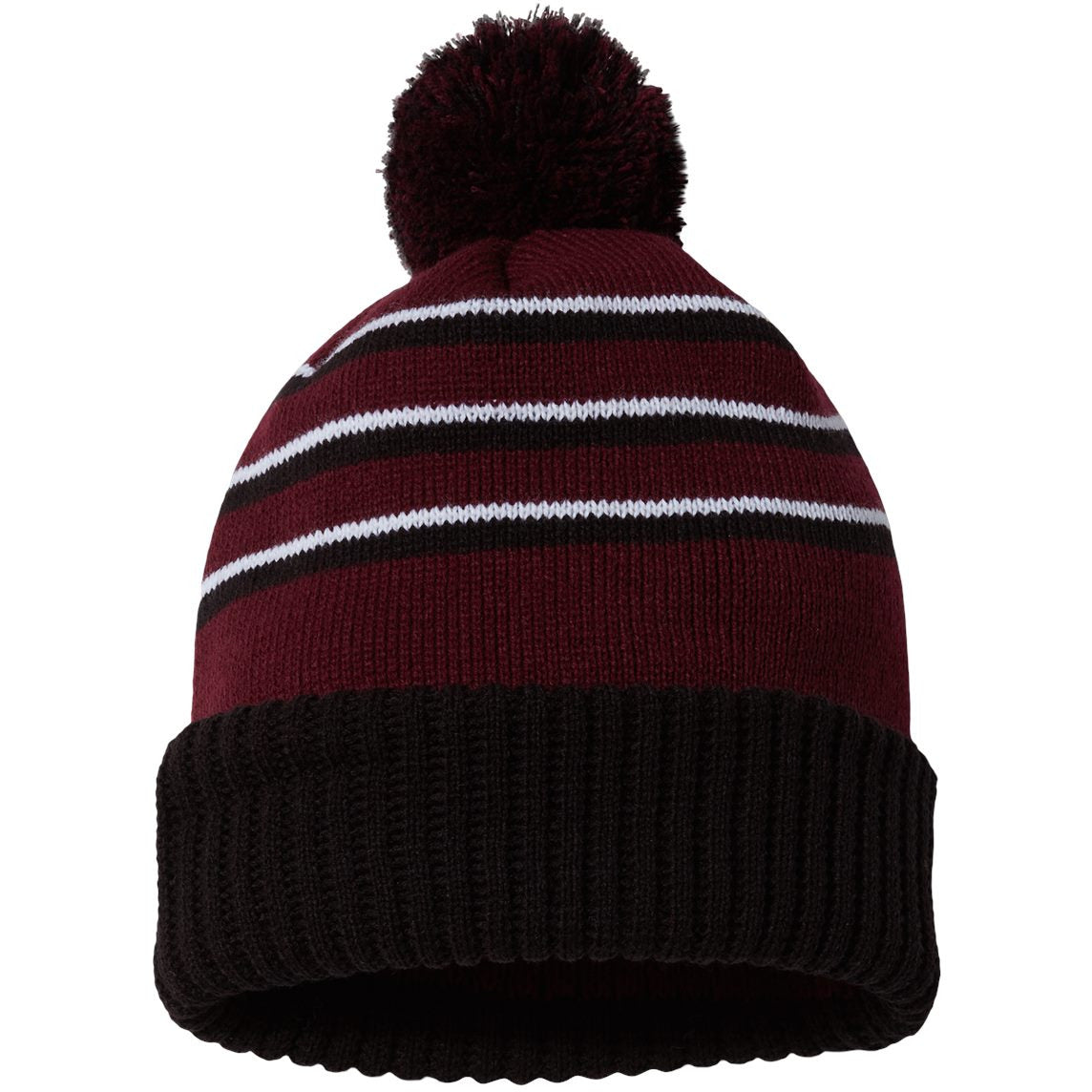 Maroon/ Black/ White