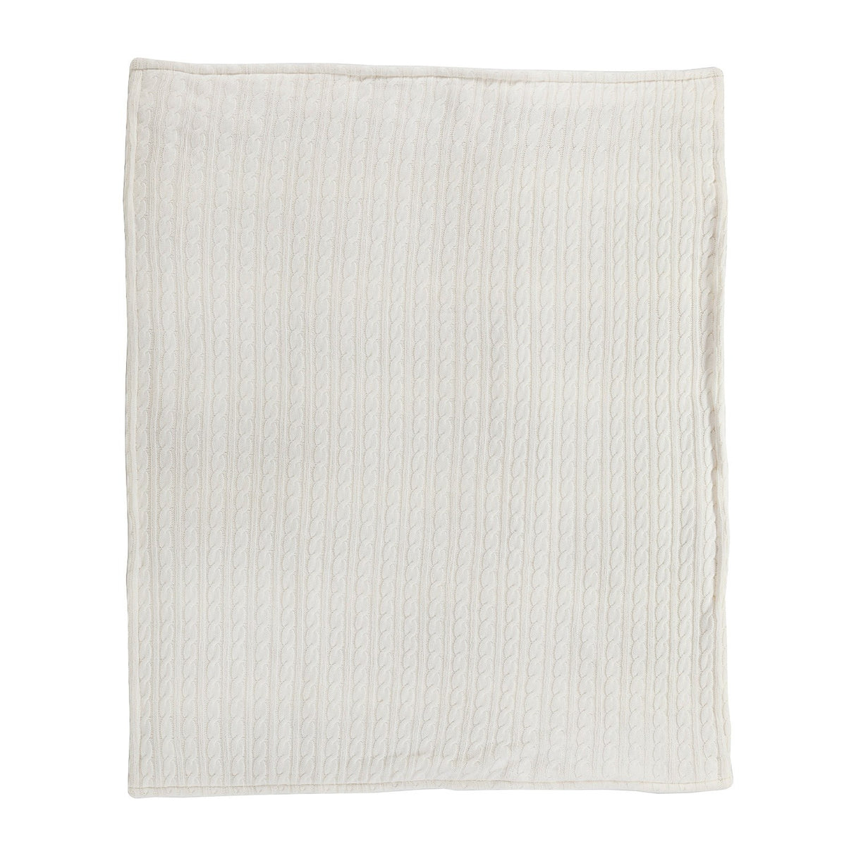 Premium Cable Knit Cotton Throw