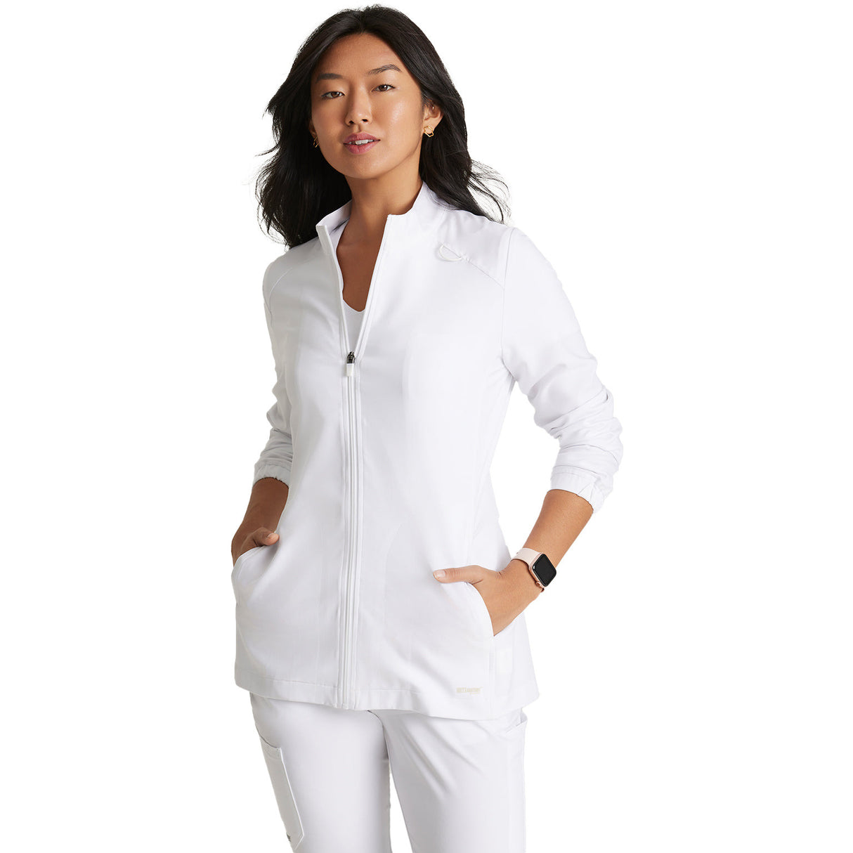 Grey's Anatomy Women's Three-Pocket Virtue Warm-Up Scrub Jacket