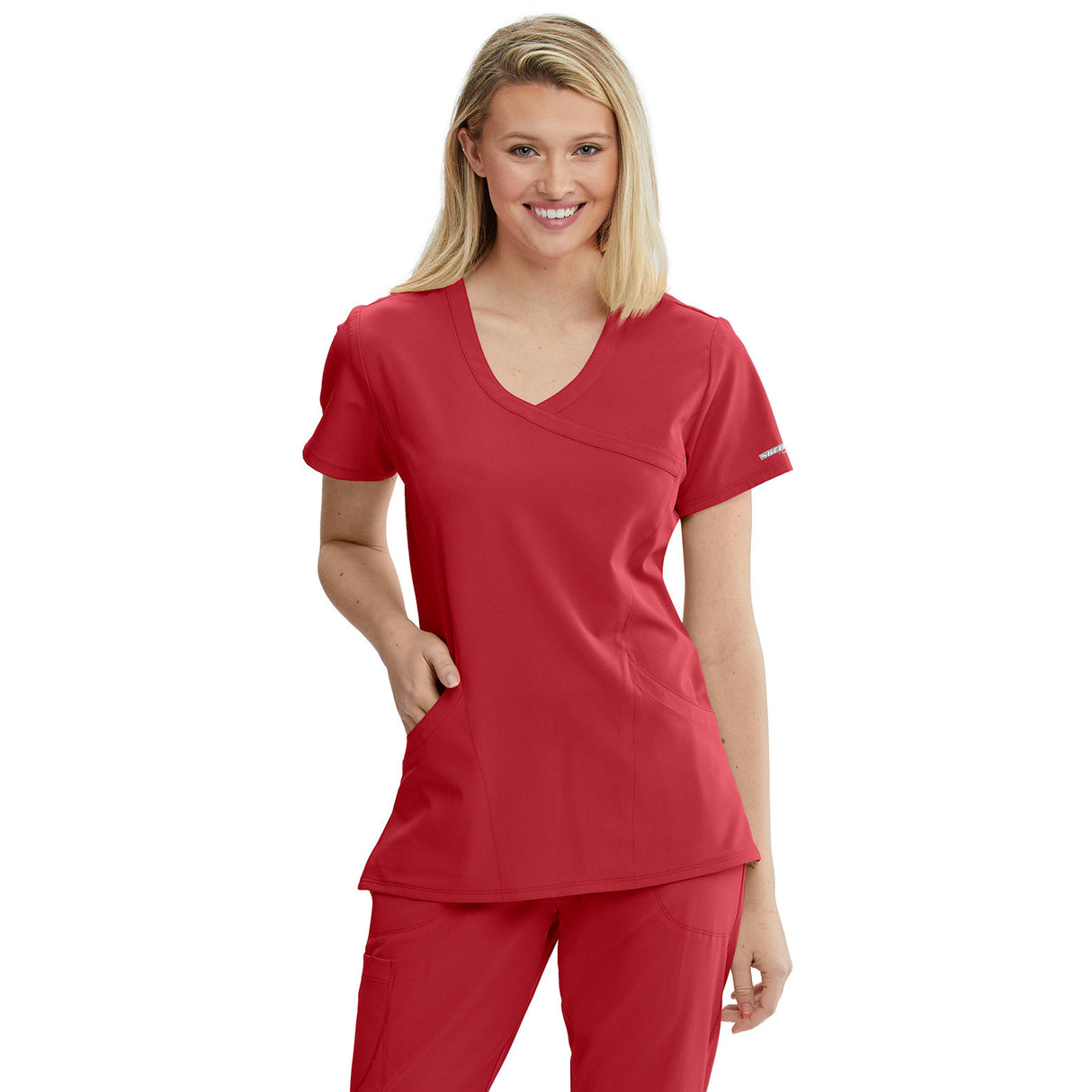Skechers Women's Three-Pocket Crossover V-Neck Reliance Scrub Top