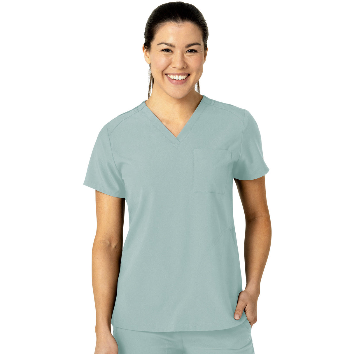 Wink Women's Three-Pocket Flex-N-Reach V-Neck Top
