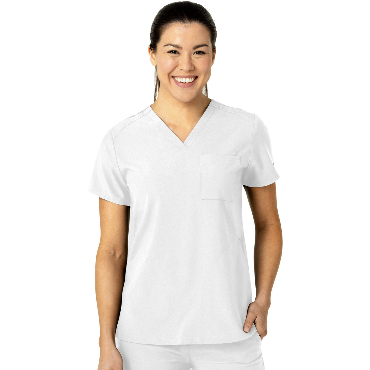 Wink Women's Three-Pocket Flex-N-Reach V-Neck Top