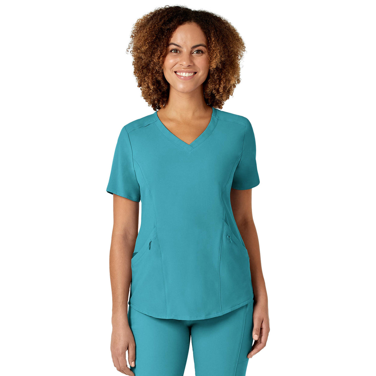 Wink Women's Four-Pocket V-Neck Top