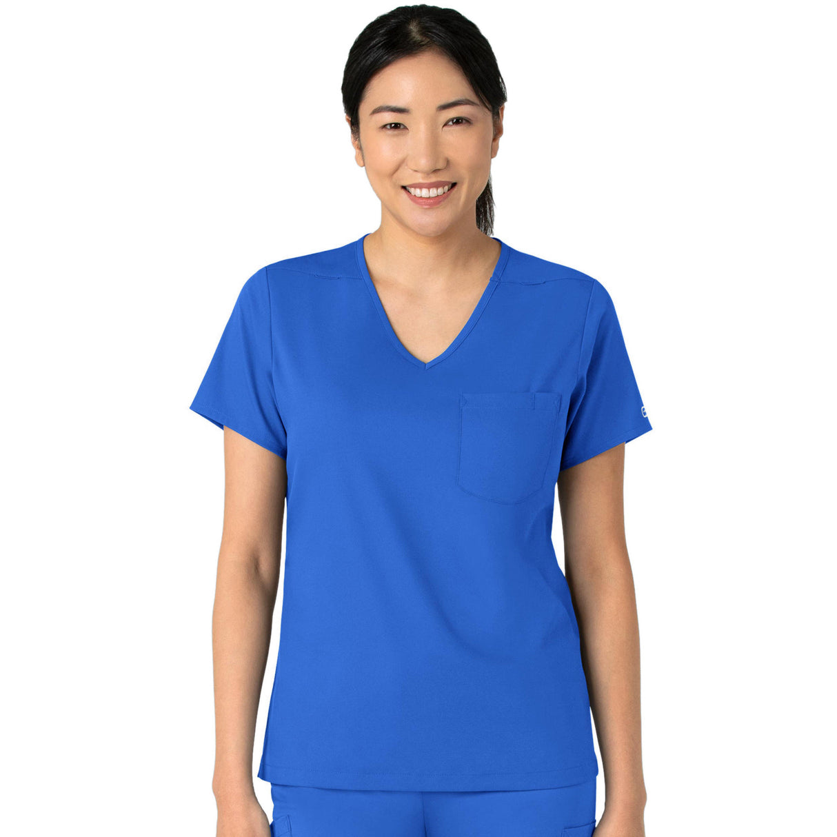 Wink Women's Two-Pocket Tuck-In V-Neck Top