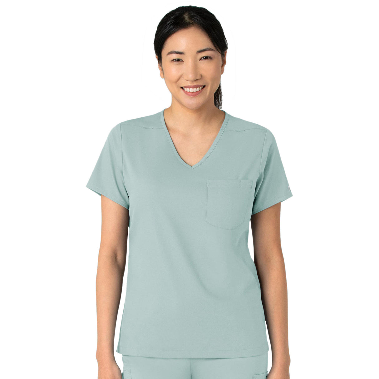Wink Women's Two-Pocket Tuck-In V-Neck Top