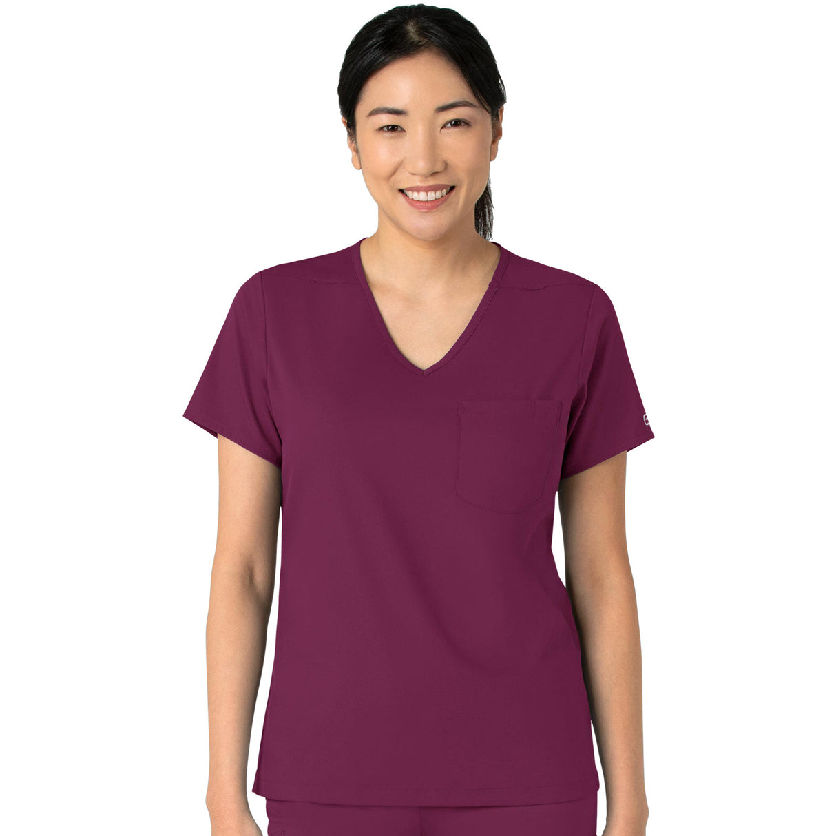 Wink Women's Two-Pocket Tuck-In V-Neck Top