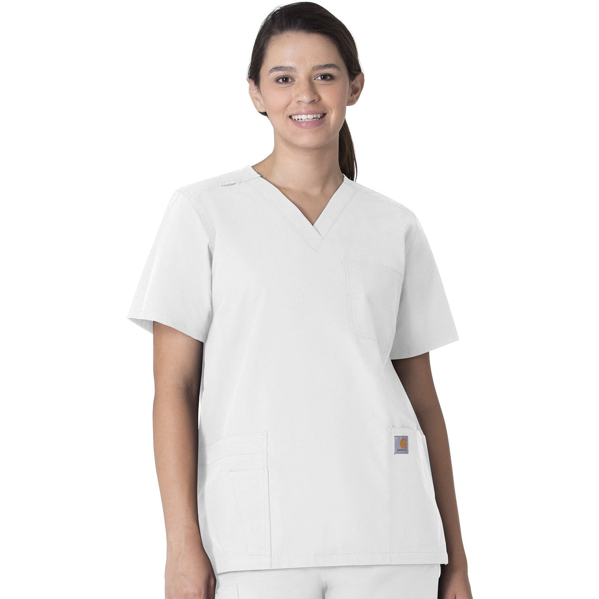 Carhartt Scrubs Unisex Seven-Pocket Modern Fit V-Neck Top