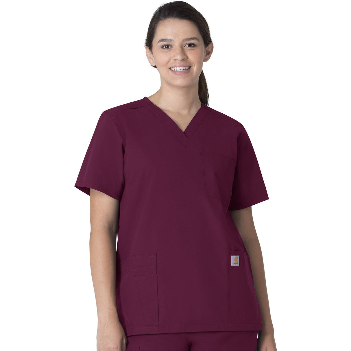 Carhartt Scrubs Unisex Seven-Pocket Modern Fit V-Neck Top