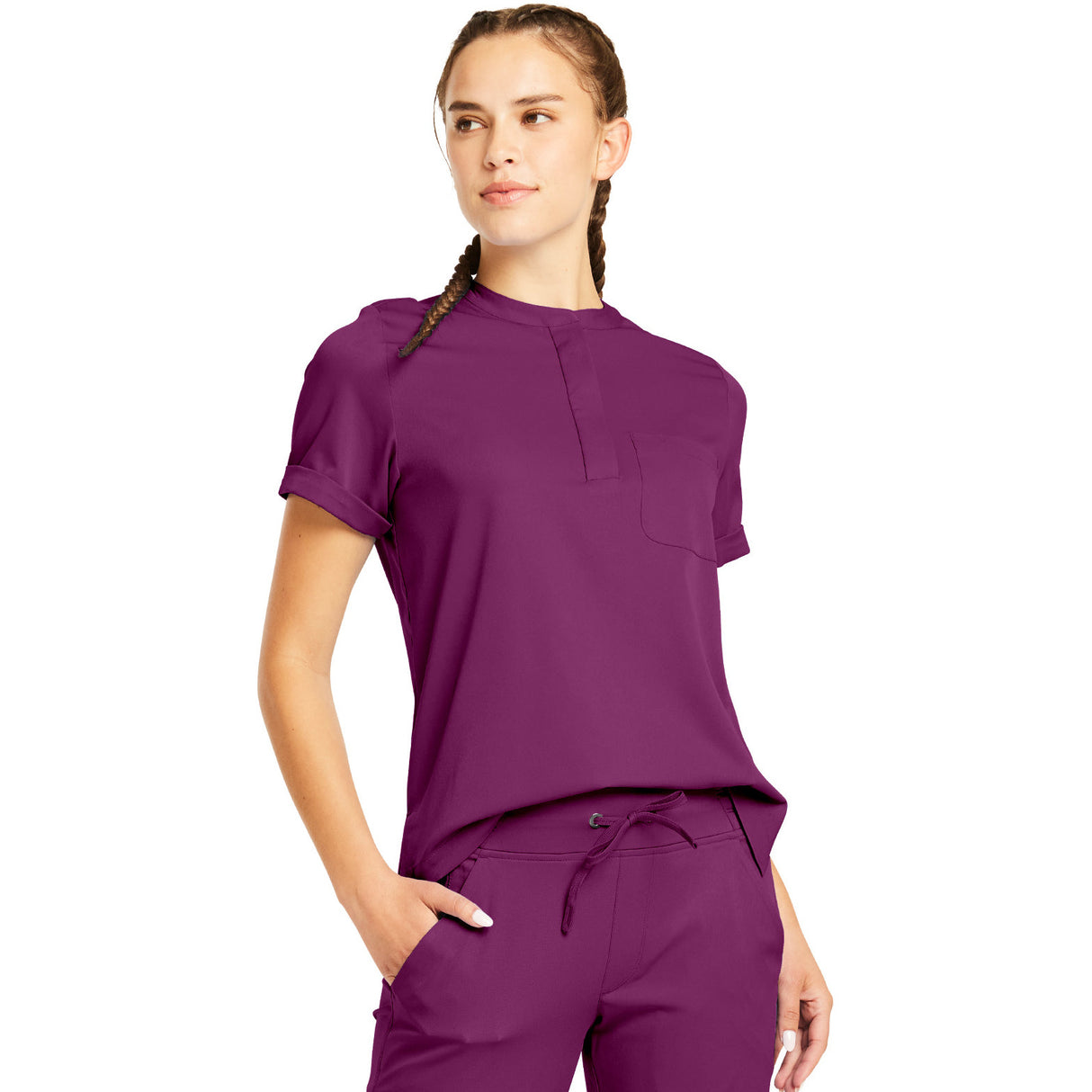 Healing Hands Women's 1-Pocket Macy Mandarin Top