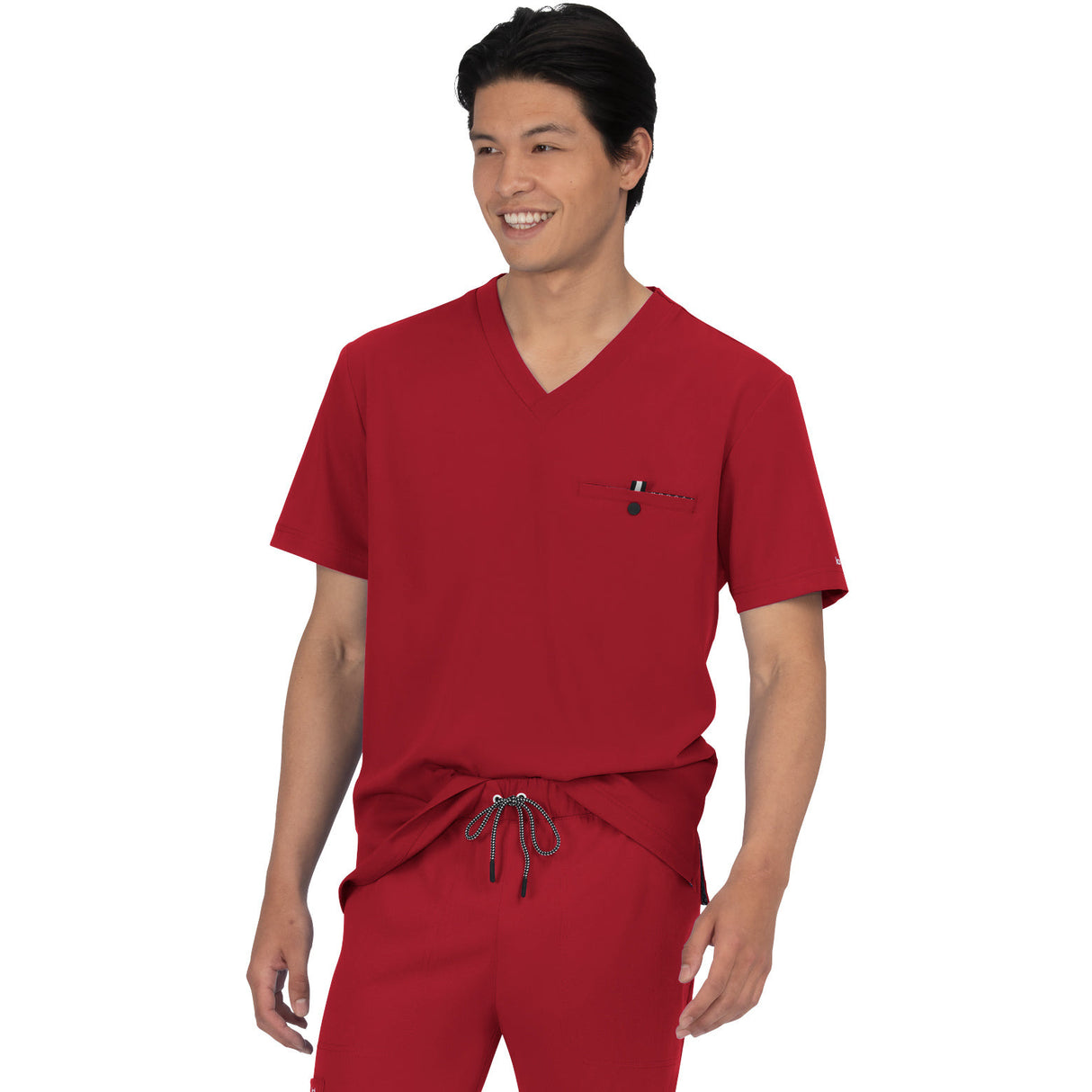 KOI Men's One-Pocket V-Neck Tuck-In On Call Top