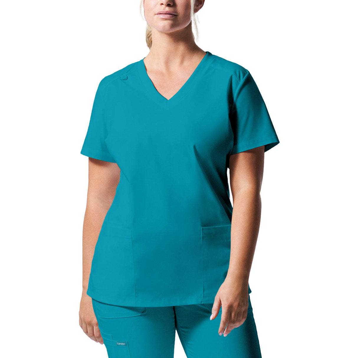 Landau Women's Three-Pocket V-Neck Top