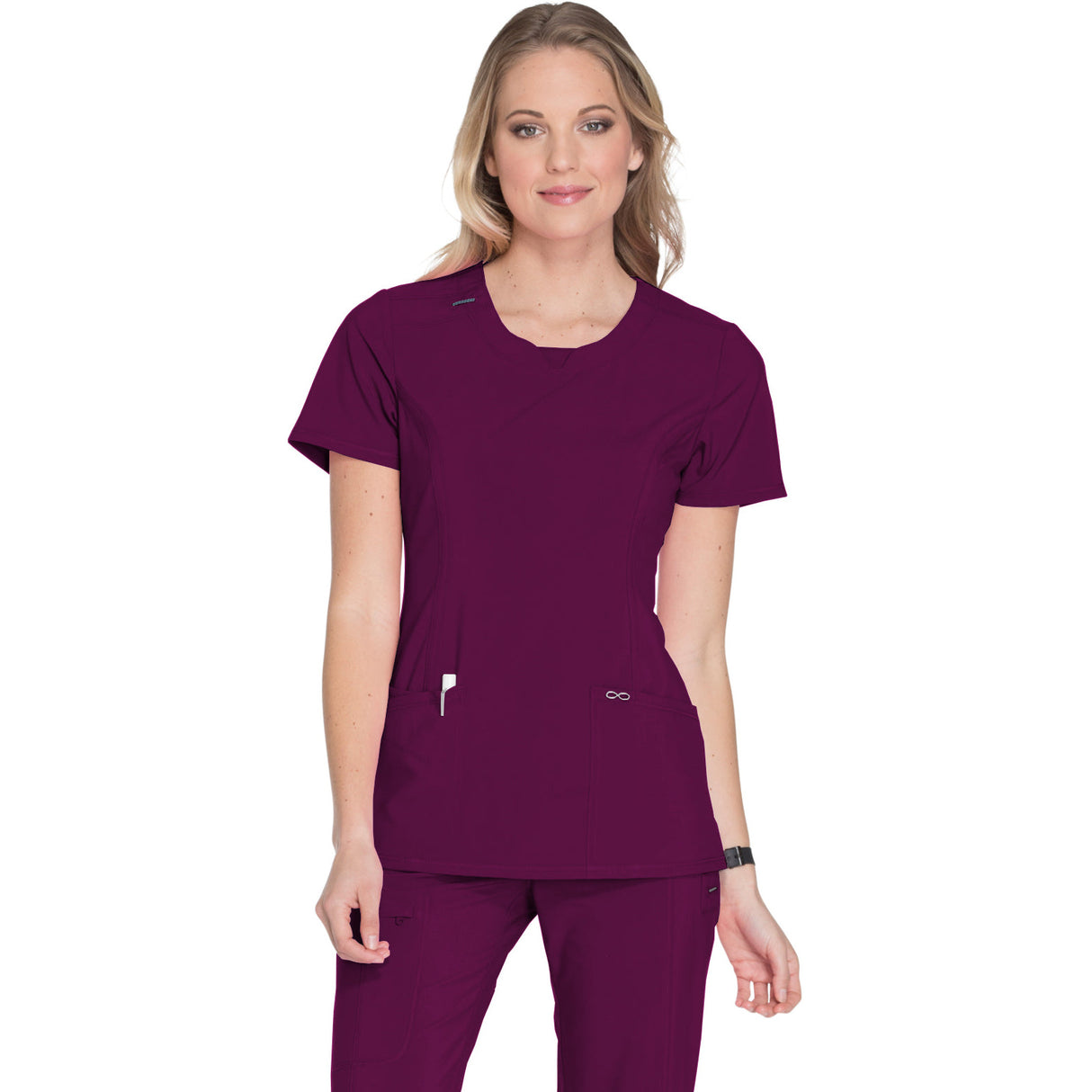 Infinity Women's 3-Pocket Round Neck Top