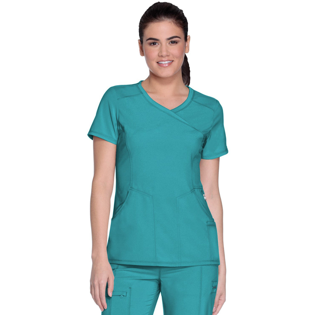 Infinity Women's 4-Pocket Mock Wrap Top