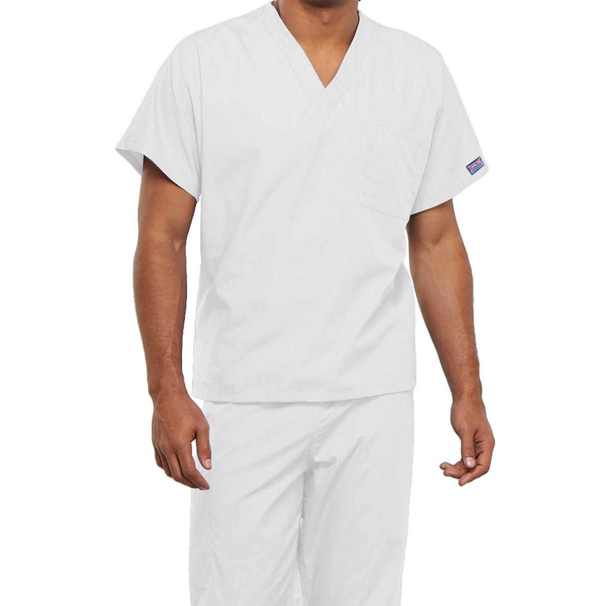 Cherokee Unisex 1-Pocket V-Neck Top