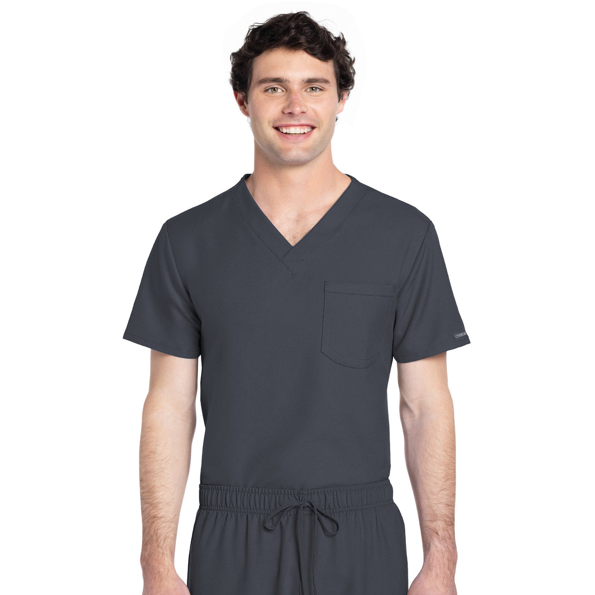 Cherokee Unisex 1-Pocket V-Neck Top