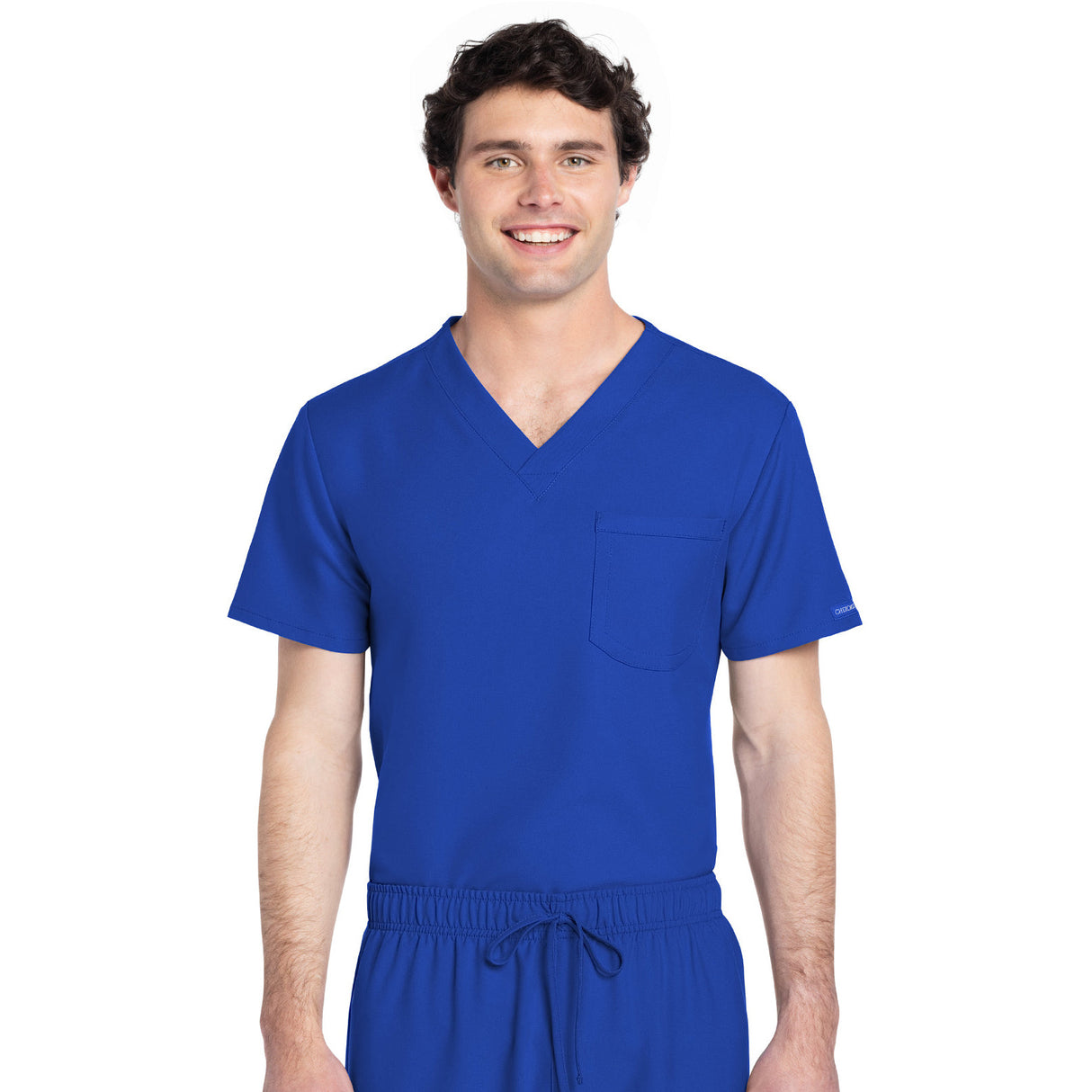 Cherokee Unisex 1-Pocket V-Neck Top