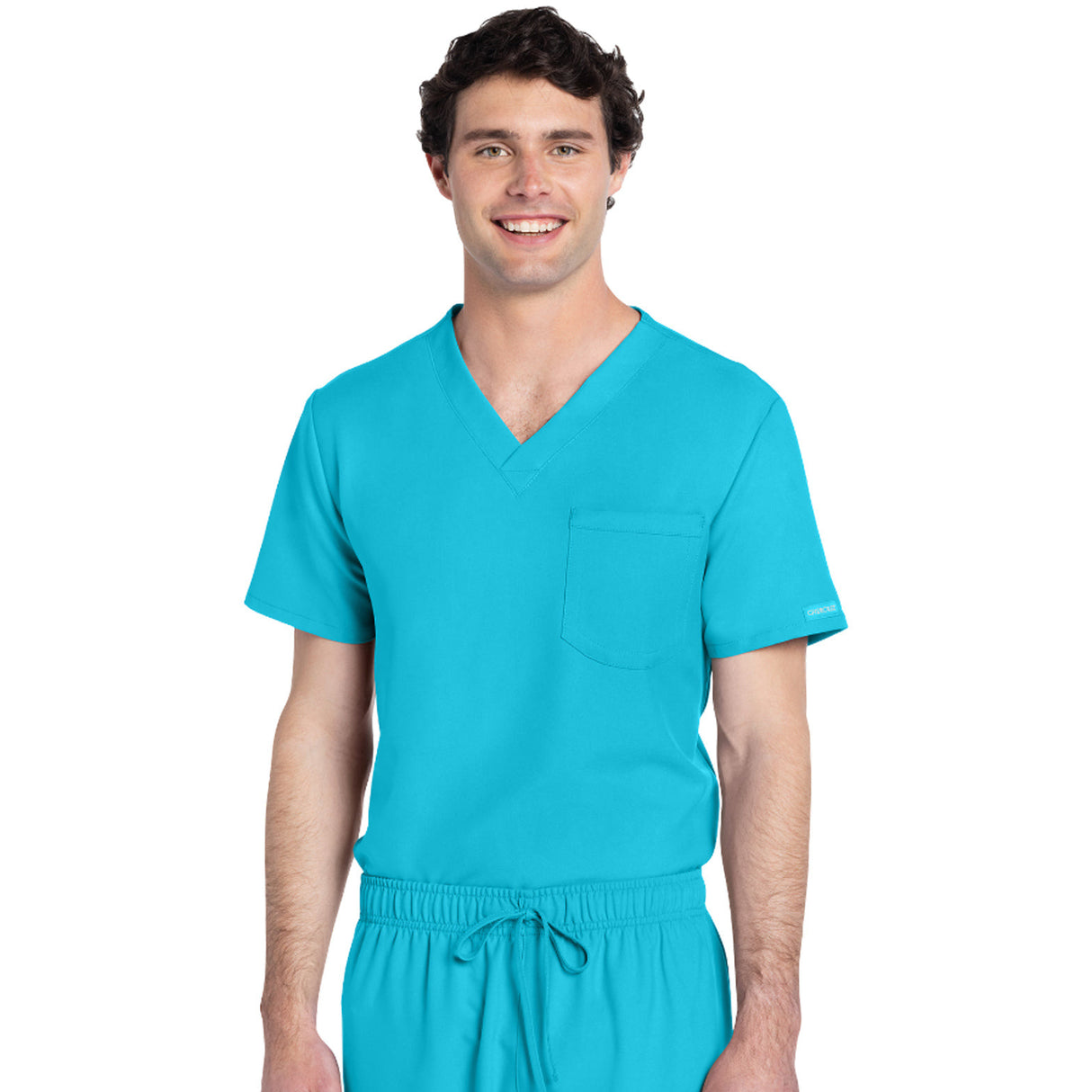 Cherokee Unisex 1-Pocket V-Neck Top