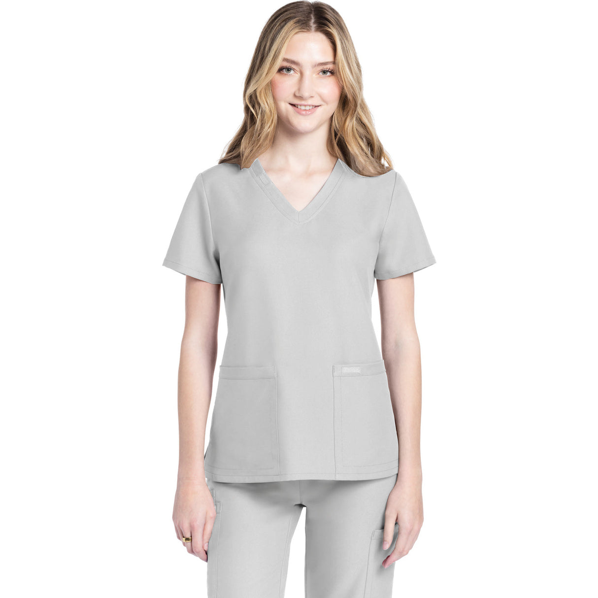 Cherokee Women's 2-Pocket V-Neck Top