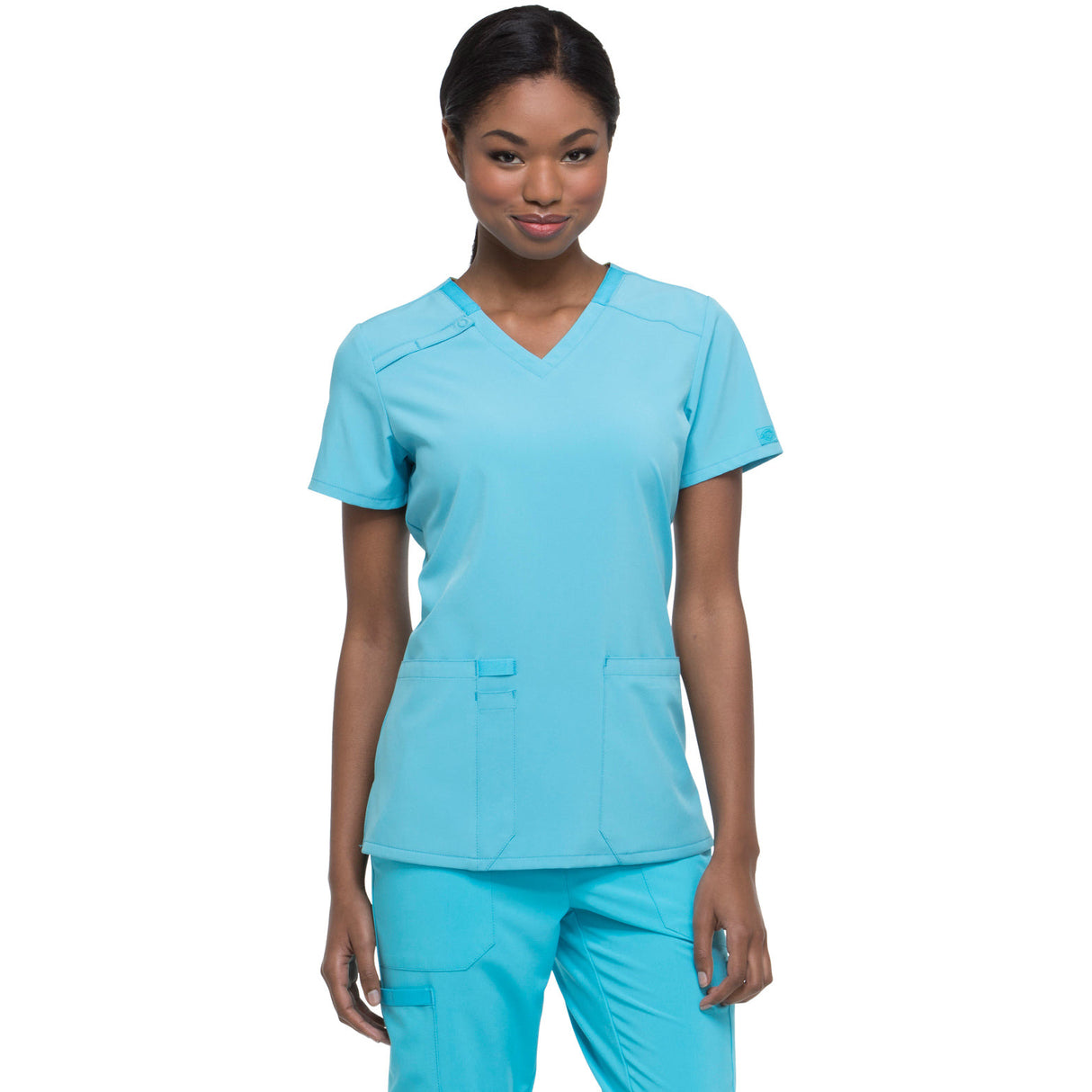 Dickies Medical Women's 2-Pocket Contemporary V-Neck Top