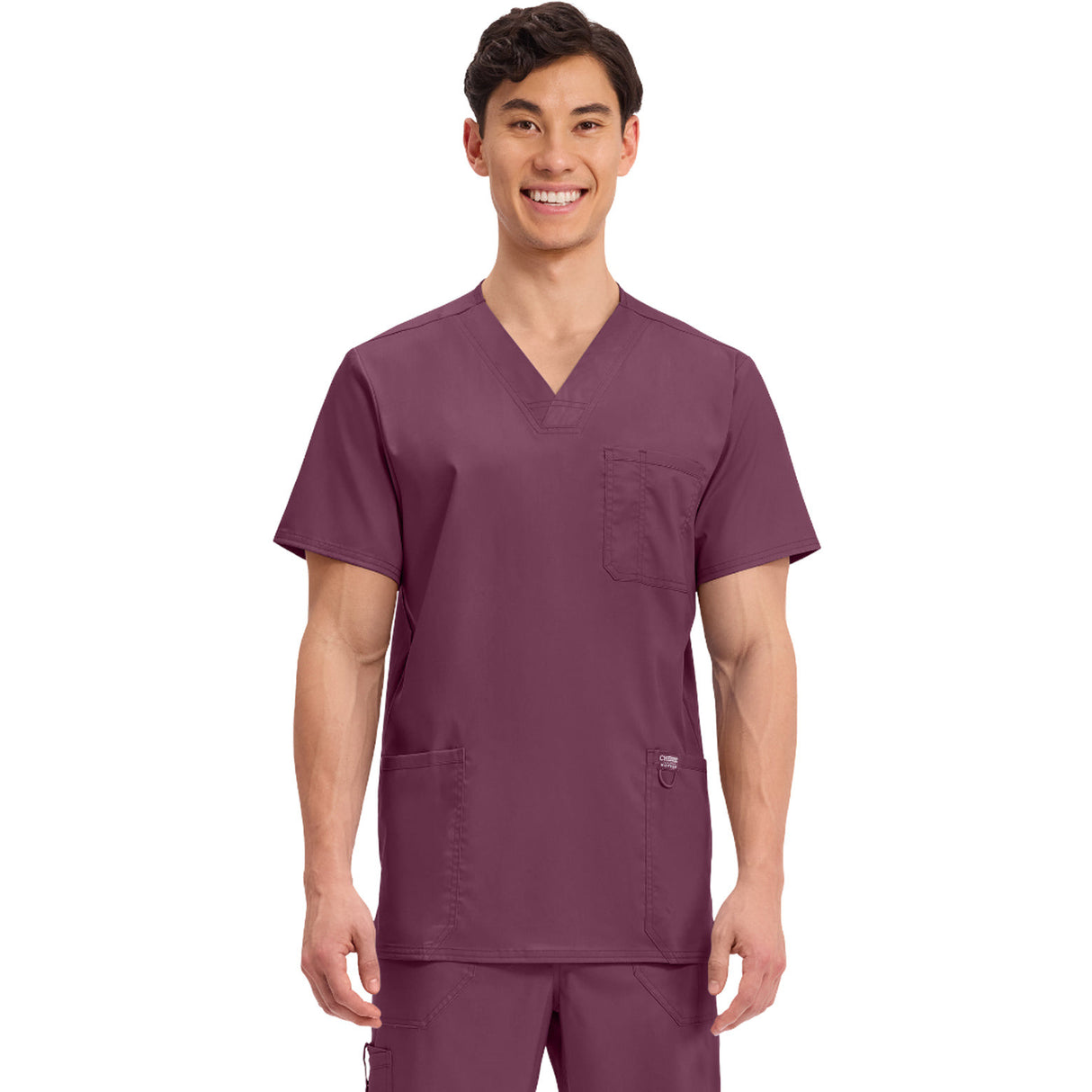 Cherokee Men's 3-Pocket V-Neck Top