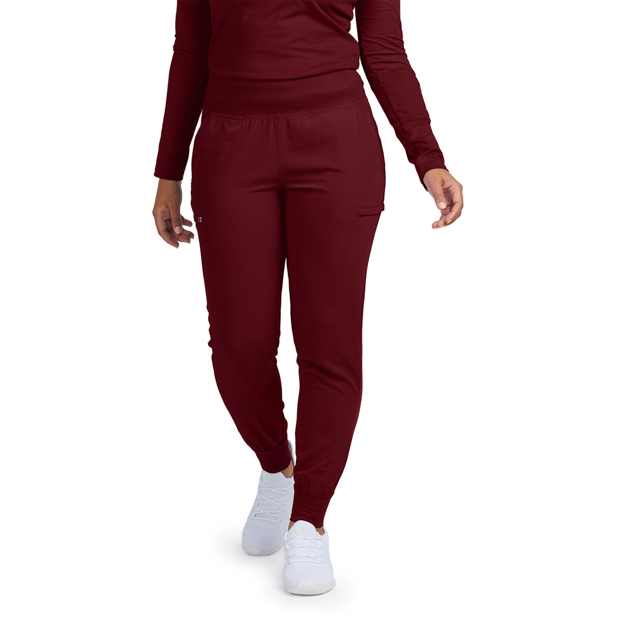 White Cross Women's Six-Pocket High-Rise Knit Elastic Waist Jogger Pant