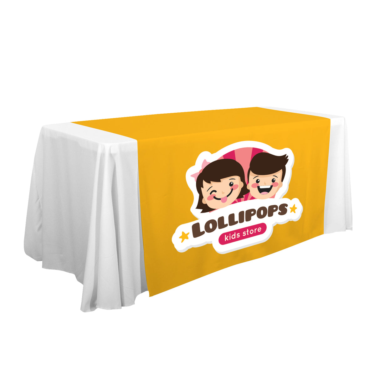 57" LazerLine Table Runner Full-Color Front Only