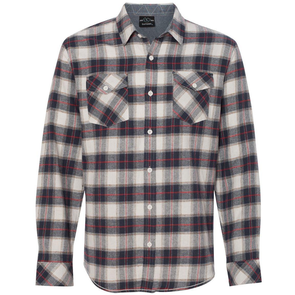 Burnside Men's Yarn-Dyed Flannel Shirt