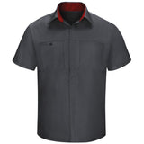 Charcoal/ Fireball Red