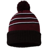 Maroon/ Black/ White