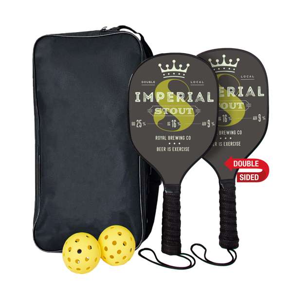 Pickleball Set with Double-Sided Paddles
