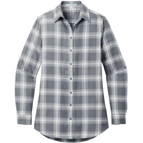 Grey/ Cream Open Plaid