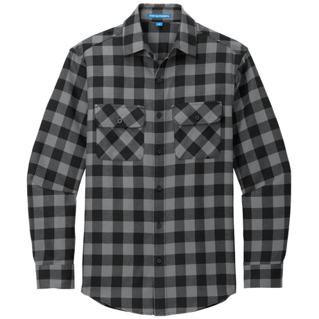 Grey/ Black Buffalo Check