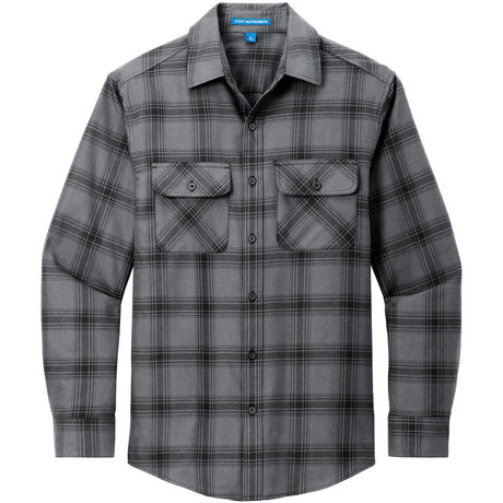 Grey/ Black Open Plaid