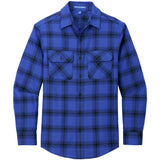 Royal/ Black Open Plaid