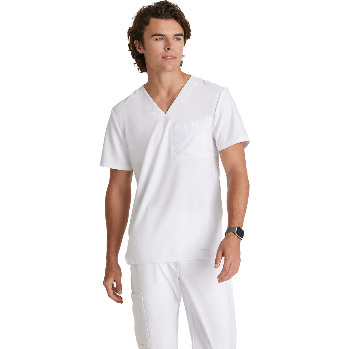 Grey's Anatomy Men's One-Pocket V-Neck Journey Scrub Top