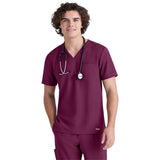 Grey's Anatomy Men's One-Pocket V-Neck Journey Scrub Top