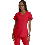 Grey's Anatomy Women's Two-Pocket V-Neck Rhythm Scrub Top