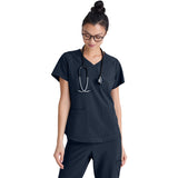 Grey's Anatomy Women's Two-Pocket V-Neck Rhythm Scrub Top