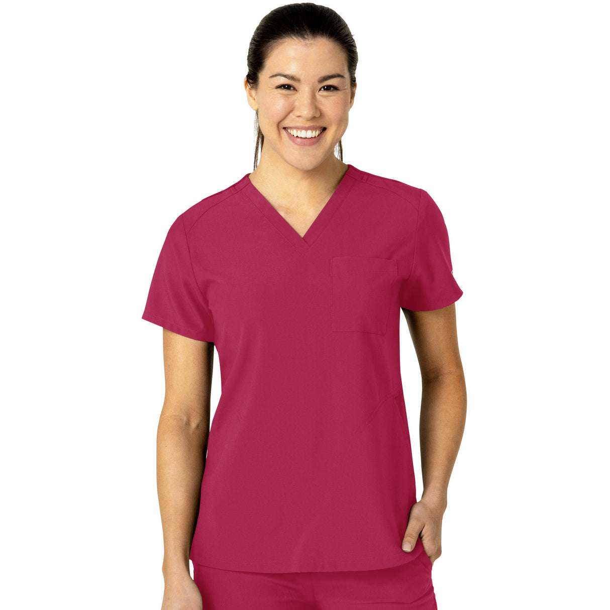 Wink Women's Three-Pocket Flex-N-Reach V-Neck Top