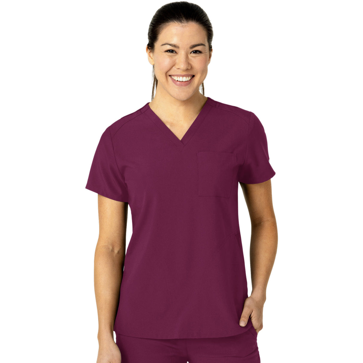 Wink Women's Three-Pocket Flex-N-Reach V-Neck Top