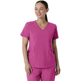 Wink Women's Four-Pocket V-Neck Top