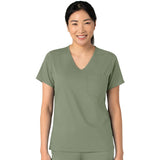 Wink Women's Two-Pocket Tuck-In V-Neck Top