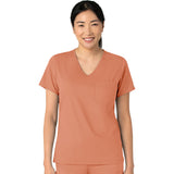 Wink Women's Two-Pocket Tuck-In V-Neck Top